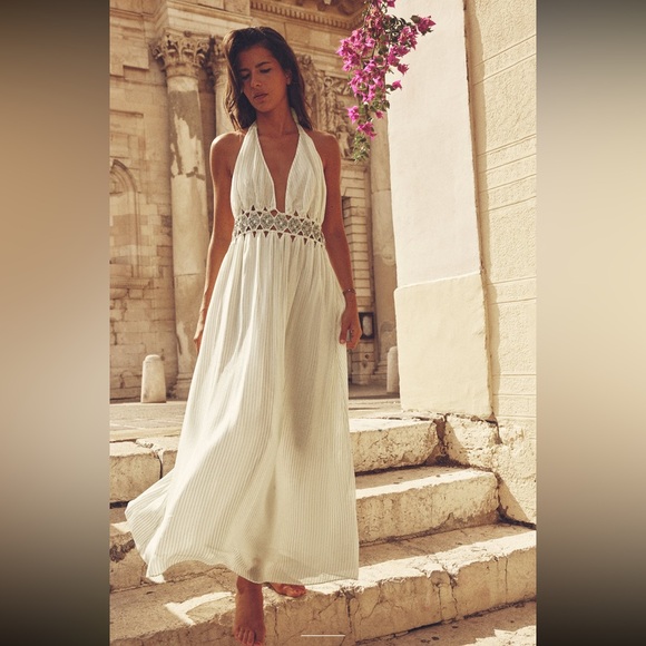 Zara Dresses & Skirts - ZARA RHINESTONE MIDI DRESS LIMITED EDITION